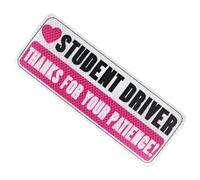 Student11 Driver Sticker Magnet For Car Magnetic Reflective Safety Warning1