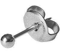 Studex Pendiente Inicial de Acero Inoxidable, estéril, con Bola, de 3-4 mm - 4 mm