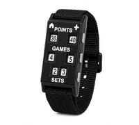 STUDIAMONDS Pulsera Marcador de Pádel y Tenis - Contador de Puntos Manual Ajustable - Controla Points, Games y Sets Fácilmente - Accesorio Deportivo sin Móvil (Negra)