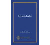 Studies in English