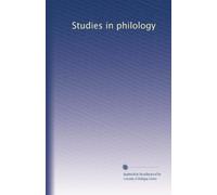 Studies in philology: Volume 14