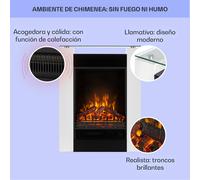 Studio 5 Calentador eléctrico de chimenea 900/1800 W con mando a distancia Klarstein