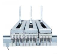 Studio Audio Control Slide Potenciómetro Montaje Vertical con 60mm Linear y Dual 10KAX2 o 20KAX2 Configuración de Resistencia (10KBX2)