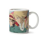 STUDIO GHIBLI Taza de cerámica impresa en color blanco, en embalaje transparente.
