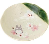 Studio Ghibli via Bluefin My Neighbor Totoro Traditional Japanese Dish Series - Plato de ensalada/tazón [Sakura/Flor de cerezo] - Producto oficial de Studio Ghibli (Modelo: CHMD2-A)