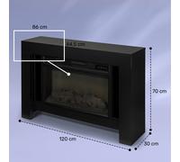 Studio Loft 2 Chimenea eléctrica 1900 W Led Mando a distancia Klarstein