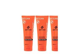 STUDIO.MUNET - Set de 4 piezas compatible con 3 x 250 ml Superdry RE:Charge Funky Rojo Hombres Body 2 en 1 Gel de ducha y champú + Dusbtbag