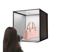 Studio Photo Box - 17 Inch LED | Foldable Product Photography | Adjustable Lighting For Jewelry and Makeup