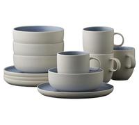 Studio Round North - Juego de brunch (12 unidades), color blanco y mate