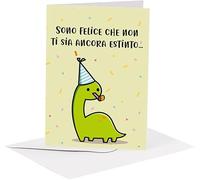 studio supernova - Tarjeta de felicitación de cartón - Kawaii extinto - BA02
