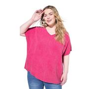 Studio Untold Camiseta Tipo Blusa, Oversize, Muselina, Escote en V Rosa 46+ 834514520-46+