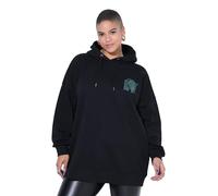 Studio Untold Sudadera con Capucha, Oversize, Capucha, Estampados de Leopardo Negro 54+ 848725100-54+