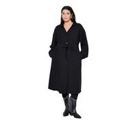 Studio Untold Vestido Camisero, línea A, Cuello Camisero, cinturón Negro 46+ 847626100-46+