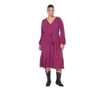 Studio Untold Vestido Maxi, Forma en A, Estampado Allover, Manga Larga Berenjena 54+ 848838540-54+