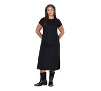 Studio Untold Vestido Midi, Forma en A, Jersey, Cuello Redondo, Manga al Codo Negro 42+ 797438100-42+