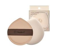 STUDIO17 pang pang Big Puff | Esponja de maquillaje en polvo para la cara | Fliffy Foundation Puff Blender con látex | Esponja de maquillaje joven de oliva coreana para base y polvo | 2.2 pulgadas de