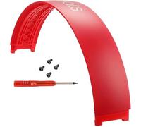 Studio3 - Piezas de reparación de arco de diadema superior para Beats Studio 3 Wireless (A1914), también se adapta a auriculares Studio Pro Wireless (A2924) (rojo)