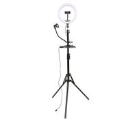StudioKing LED Juego para Vlog SK-K190 con Lámpara de Anillo y Soporte para Micrófono