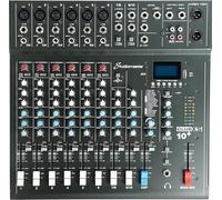 STUDIOMASTER 8 CH 10 IN MIXER+FX FOOTSWITCH
