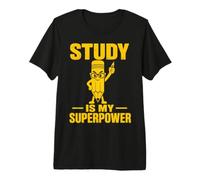 Studious Pencil Learning Strength Student Design Camiseta Premium