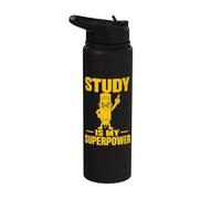 Studious Pencil Learning Strength Student Design Stainless Steel Insulated Water Bottle