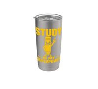 Studious Pencil Learning Strength Student Design Vaso térmico de acero inoxidable de doble pared