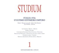 Studium iuris. Rivista per la formazione delle professioni giuridiche. Italia 1936. L'ultimo effimero impero (2026) (Vol. 1)
