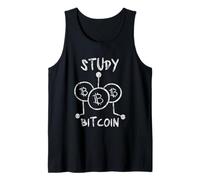 Study Bitcoin Comerciante de blockchain de criptomonedas - Camiseta sin Mangas