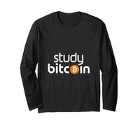 Study Bitcoin Comerciante de blockchain de criptomonedas |- Manga Larga