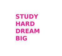 Study Hard.Dream Big: Journal.Workbook.Exercise Book.Logbook.Copybook.Planner