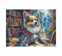Study Magic Cute Perro Rompecabezas 500 Piezas Cartón para Expertos Mejora Atención para Semana Santa Garantía Satisfacción Más Vendido 500 PCS/52×38cm