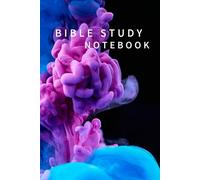 Study Notebook: Bible Study Journal, Sermon Notes, Notepad, Lined White pages 6x9, Worship, Prayer Journal, Gifts For Christians, Notebook For Scripture