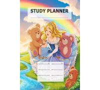 Study Planner Cute and for Girls: undated Homework & Assignment Calendar Notebook for Elementary, Middle & High School Organization with modern learning aids
