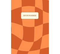 Study Planner: Undated Academic Organiser for 52 Weeks of Productivity: Orange Pattern Cover