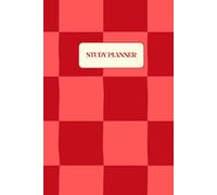 Study Planner: Undated Academic Organiser for 52 Weeks of Productivity: Red Checkered Cover