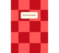 Study Planner: Undated Academic Organiser for 52 Weeks of Productivity: Red Checkered Cover