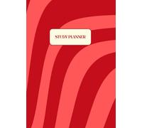 Study Planner: Undated Academic Organiser for 52 Weeks of Productivity: Red Pattern Cover
