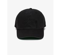 Stüssy Mid-Depth Big Stock Snapback Cap Negro