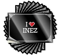 Stuff Decals - Funda de molde occidental I Love Inez (12 x 18 cm)