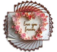Stuff For Boys Room Love You Forever: A Heartfelt Floral Declaration Stickers 10 Pcs Funny Room Signs Metal Signs Vintage Funny (12 x 18 cm)
