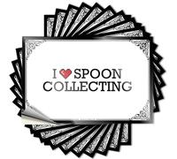 Stuff for Room Lettering Sticker - Adhesivo decorativo con texto en inglés «Good Alcohol Wall I Love Spoon Collecting» (8 x 12 cm)