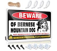 Stuff For Teens Pool Retro Wall Art - Beware Of Bernese Mountain Dog Collection - Colgante de pared rústico (30 x 40 cm)