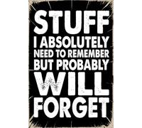 Stuff I Absolutely Need To Remember But Probably Will Forget: Funny Office Notebook - 100+ Lined Pages | Gag Gifts for Coworkers, Boss, or Employees | ... for Work, Sarcastic Gift for Men and Women