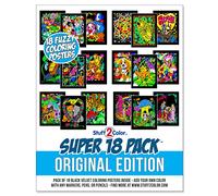 Stuff2Color Paquete de 18 pósteres de terciopelo difuso de 8 x 10 pulgadas (edición original)