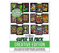 Stuff2Color Paquete súper de 18 Fuzzy Velvet 8X10 Pulgadas Posters (Edición Creativa)