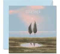 Bonita tarjeta de aniversario para marido, esposa, novio, novia, Juntos para siempre y siempre, tarjeta de cumpleaños romántica para mujeres, hombres, ella, él, tarjetas de felicitación de San