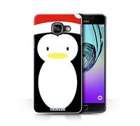 Stuff4® Carcasa/Funda Dura para el Samsung Galaxy A3 (2016) / Serie: Carácter de Navidad - Pingüino