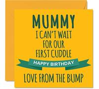 Stuff4 Divertida tarjeta de cumpleaños para mamá de Bump, tarjetas de felicitación de 145 mm para mamá