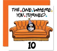 Stuff4 Divertidas tarjetas de cumpleaños número 10 para niños y niñas, The One Where - Divertida tarjeta de cumpleaños para hijo, hija, hermano, hermana, nieto, nieta, sobrina, sobrino, tarjetas de