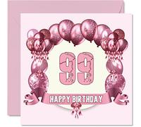 Stuff4 Divertidas tarjetas de cumpleaños número 99 para mujer, globos de cumpleaños, tarjeta para bisabuelo, abuelo, niñera, abuela, abuela, papá, mamá, tarjetas de felicitación de 145 mm, tarjeta 99